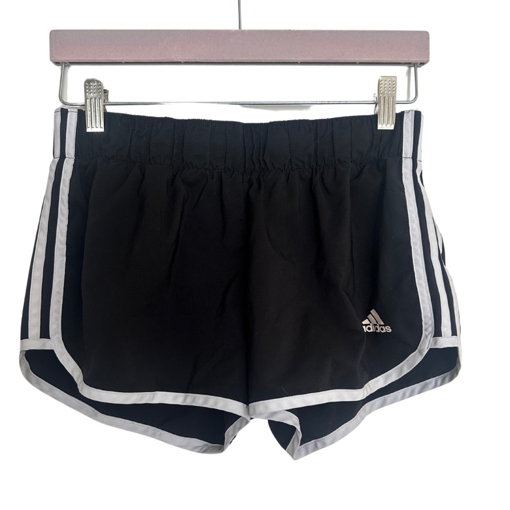 Adidas Women’s Marathon‎ 20 Shorts 3” Inseam Size Small Black & White EUC